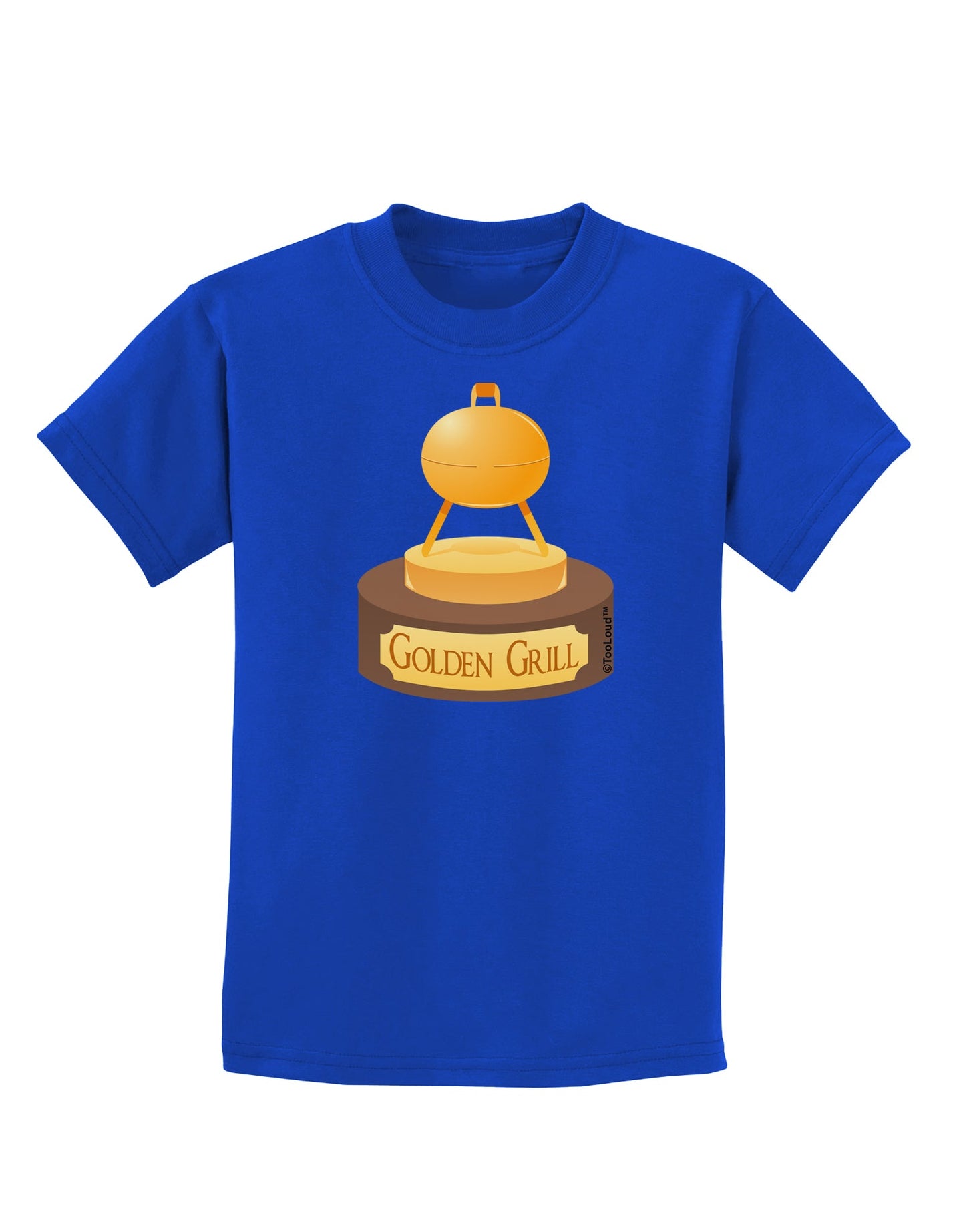Golden Grill Trophy Childrens Dark T-Shirt by TooLoud-Childrens T-Shirt-TooLoud-Royal-Blue-X-Small-Davson Sales