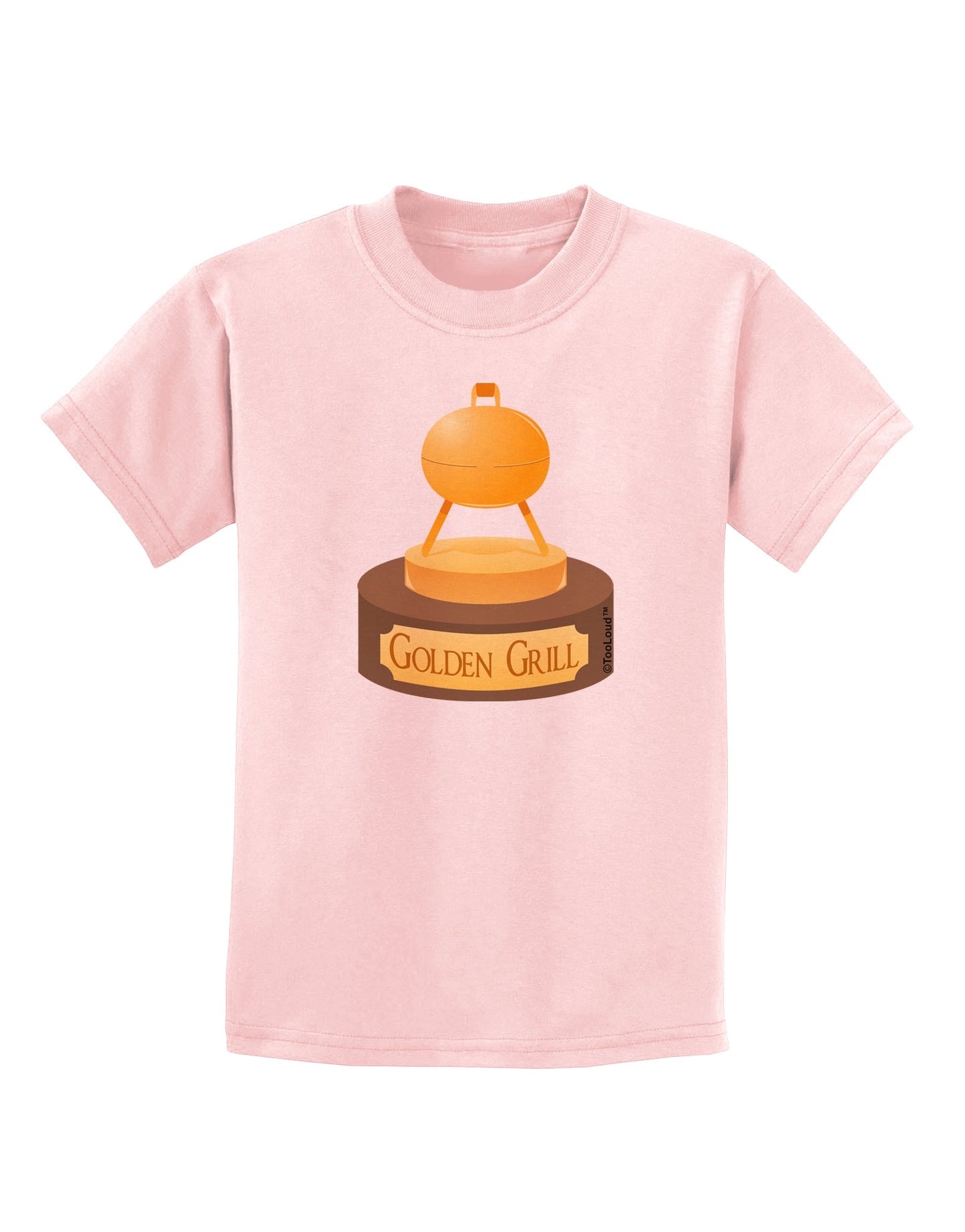 Golden Grill Trophy Childrens T-Shirt by TooLoud-Childrens T-Shirt-TooLoud-PalePink-X-Small-Davson Sales