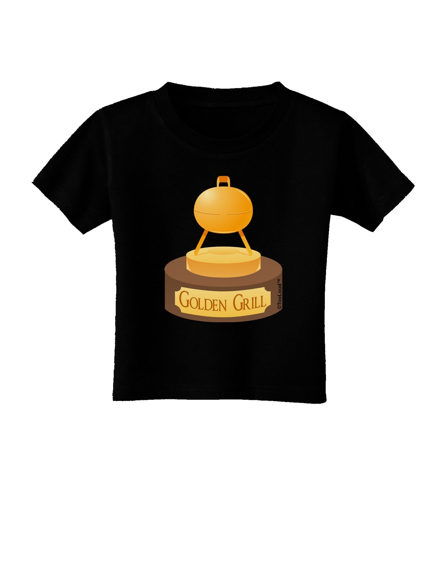 Golden Grill Trophy Toddler T-Shirt Dark by TooLoud-Toddler T-Shirt-TooLoud-Black-2T-Davson Sales