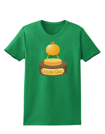 Golden Grill Trophy Womens Dark T-Shirt by TooLoud-Womens T-Shirt-TooLoud-Kelly-Green-X-Small-Davson Sales