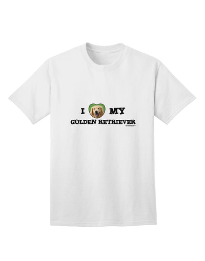 Golden Retriever Adult T-Shirt - A Heartwarming Expression of Love for Your Beloved Pet-Mens T-shirts-TooLoud-White-Small-Davson Sales