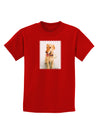 Golden Retriever Watercolor Childrens Dark T-Shirt-Childrens T-Shirt-TooLoud-Red-X-Small-Davson Sales