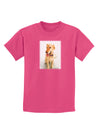 Golden Retriever Watercolor Childrens Dark T-Shirt-Childrens T-Shirt-TooLoud-Sangria-X-Small-Davson Sales