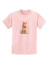 Golden Retriever Watercolor Childrens T-Shirt-Childrens T-Shirt-TooLoud-PalePink-X-Small-Davson Sales