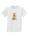 Golden Retriever Watercolor Childrens T-Shirt-Childrens T-Shirt-TooLoud-White-X-Small-Davson Sales