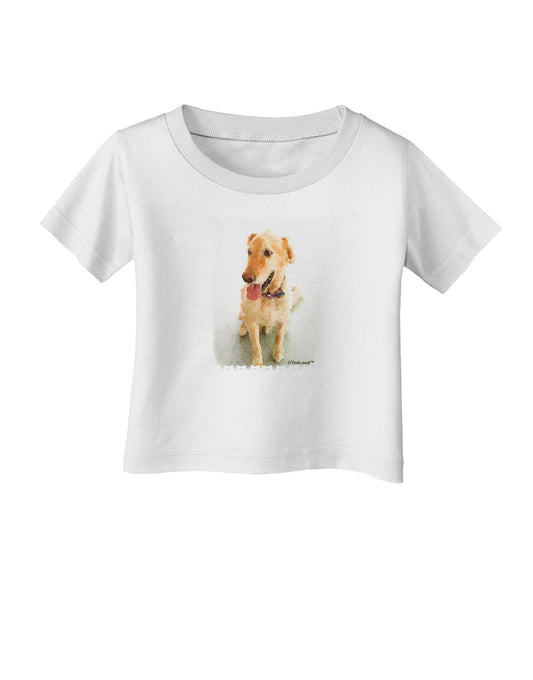 Golden Retriever Watercolor Infant T-Shirt-Infant T-Shirt-TooLoud-White-06-Months-Davson Sales