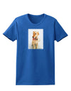 Golden Retriever Watercolor Womens Dark T-Shirt-TooLoud-Royal-Blue-X-Small-Davson Sales