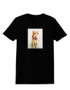 Golden Retriever Watercolor Womens Dark T-Shirt-TooLoud-Black-X-Small-Davson Sales