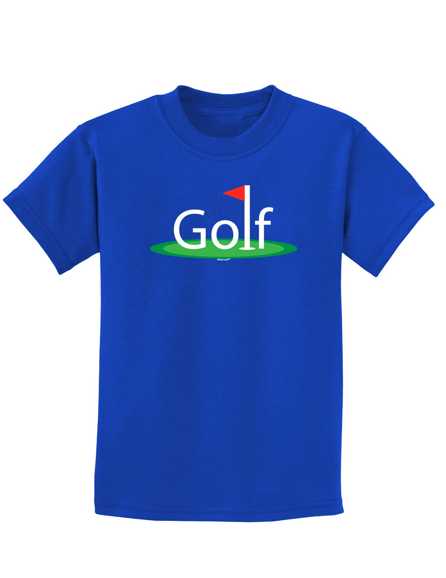 Golf Childrens Dark T-Shirt-Childrens T-Shirt-TooLoud-Black-X-Small-Davson Sales