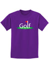 Golf Childrens Dark T-Shirt-Childrens T-Shirt-TooLoud-Purple-X-Small-Davson Sales