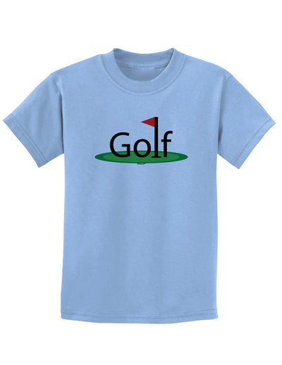 Golf Childrens T-Shirt-Childrens T-Shirt-TooLoud-Light-Blue-X-Small-Davson Sales