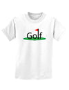 Golf Childrens T-Shirt-Childrens T-Shirt-TooLoud-White-X-Small-Davson Sales