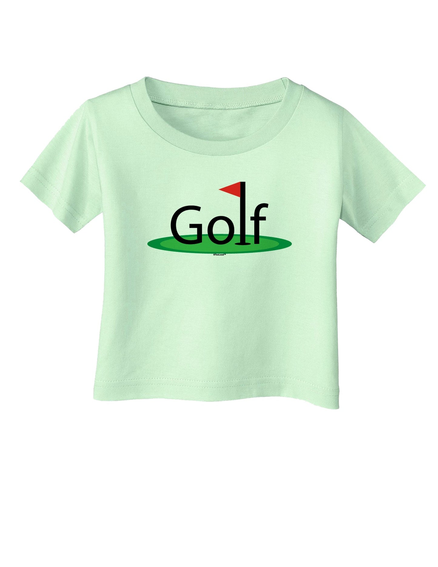 Golf Infant T-Shirt-Infant T-Shirt-TooLoud-Light-Green-06-Months-Davson Sales