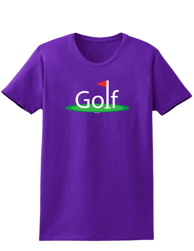 Golf Womens Dark T-Shirt-TooLoud-Purple-X-Small-Davson Sales