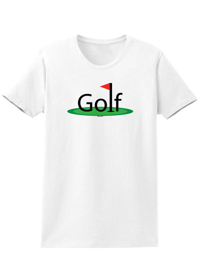 Golf Womens T-Shirt-Womens T-Shirt-TooLoud-White-X-Small-Davson Sales