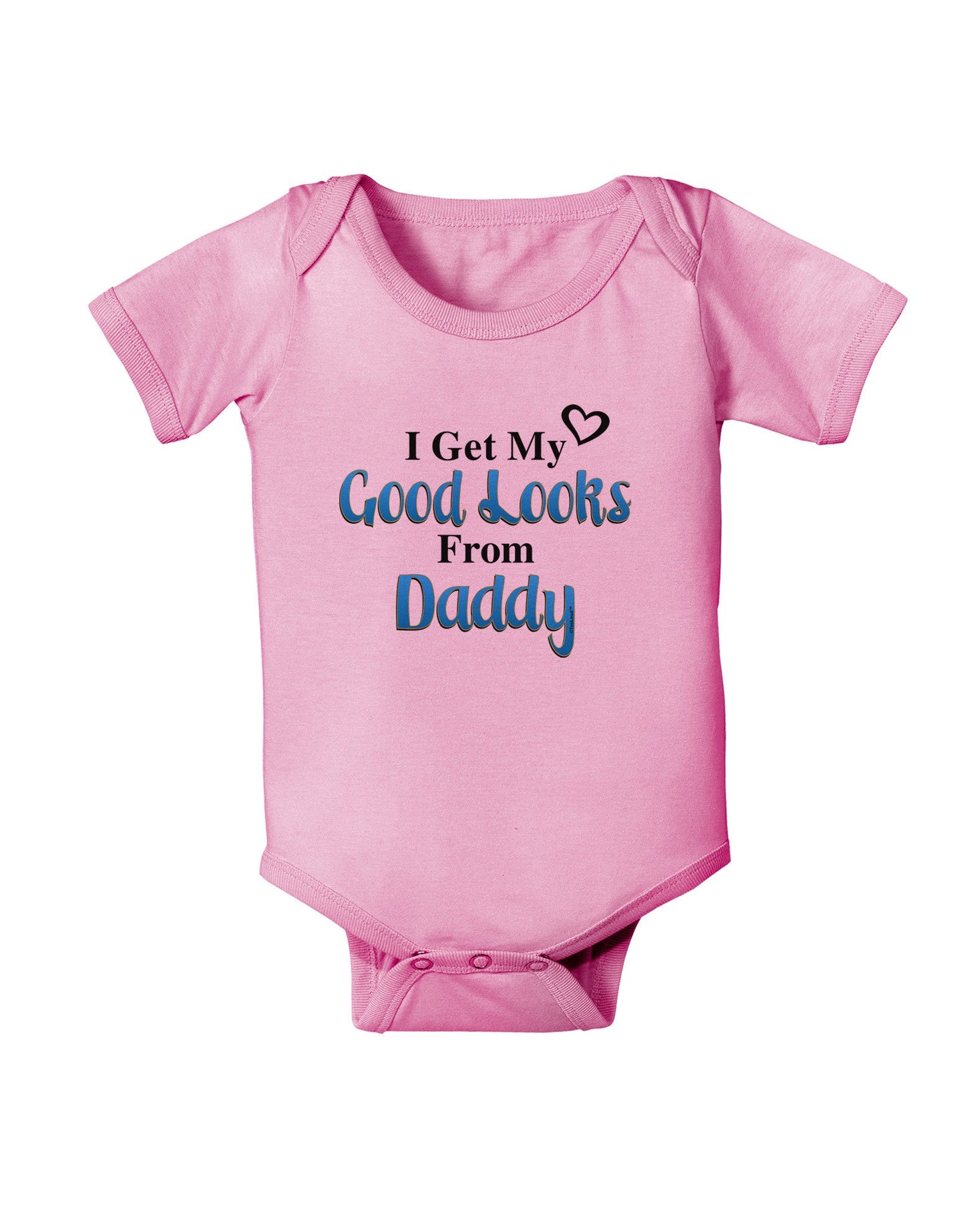 Good Looks From Daddy Baby Romper Bodysuit-Baby Romper-TooLoud-Pink-06-Months-Davson Sales