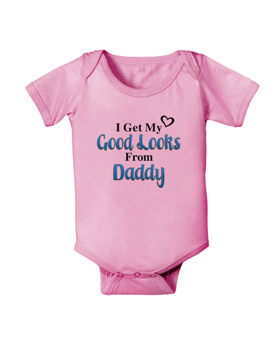 Good Looks From Daddy Baby Romper Bodysuit-Baby Romper-TooLoud-Pink-06-Months-Davson Sales