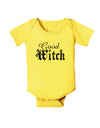 Good Witch - Halloween Distressed Baby Romper Bodysuit-Baby Romper-TooLoud-Yellow-06-Months-Davson Sales