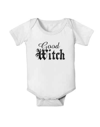 Good Witch - Halloween Distressed Baby Romper Bodysuit-Baby Romper-TooLoud-White-06-Months-Davson Sales