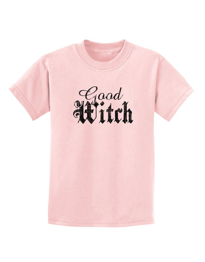 Good Witch - Halloween Distressed Childrens T-Shirt-Childrens T-Shirt-TooLoud-PalePink-X-Small-Davson Sales