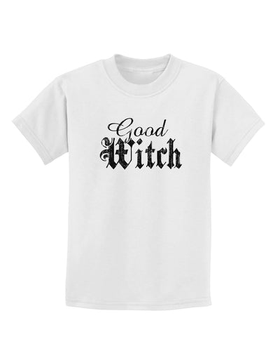 Good Witch - Halloween Distressed Childrens T-Shirt-Childrens T-Shirt-TooLoud-White-X-Small-Davson Sales