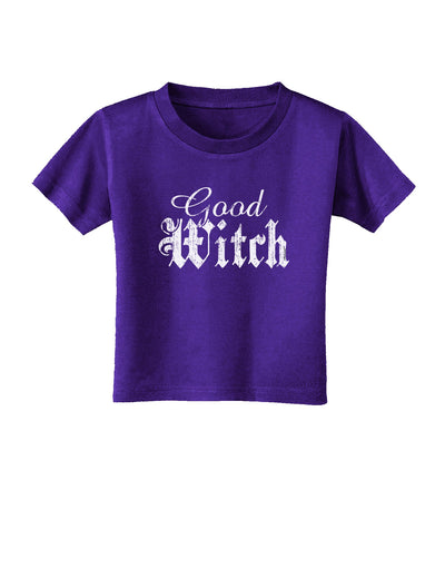 Good Witch - Halloween Distressed Toddler T-Shirt Dark-Toddler T-Shirt-TooLoud-Purple-2T-Davson Sales