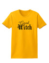 Good Witch - Halloween Distressed Womens T-Shirt-Womens T-Shirt-TooLoud-Gold-X-Small-Davson Sales