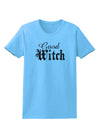 Good Witch - Halloween Distressed Womens T-Shirt-Womens T-Shirt-TooLoud-Aquatic-Blue-X-Small-Davson Sales