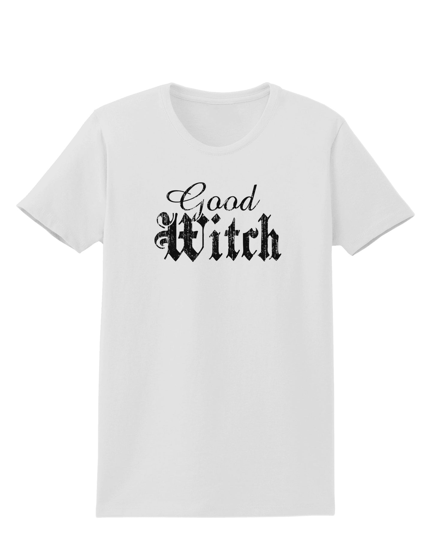 Good Witch - Halloween Distressed Womens T-Shirt-Womens T-Shirt-TooLoud-White-X-Small-Davson Sales