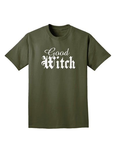 Good Witch - Halloween Text Adult Dark T-Shirt-Mens T-Shirt-TooLoud-Military-Green-Small-Davson Sales