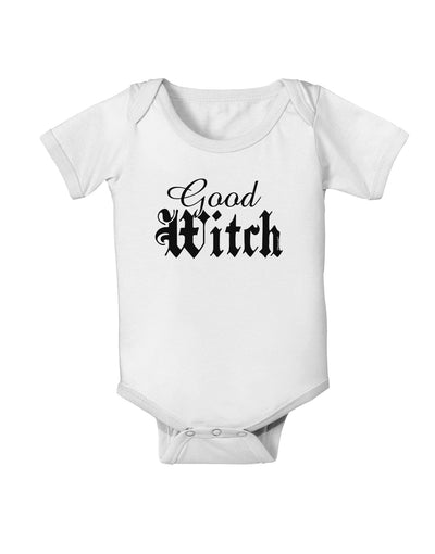 Good Witch - Halloween Text Baby Romper Bodysuit-Baby Romper-TooLoud-White-06-Months-Davson Sales