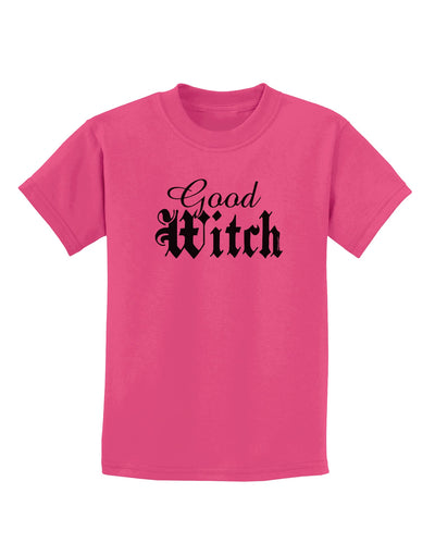 Good Witch - Halloween Text Childrens T-Shirt-Childrens T-Shirt-TooLoud-Sangria-X-Small-Davson Sales