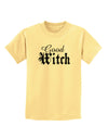 Good Witch - Halloween Text Childrens T-Shirt-Childrens T-Shirt-TooLoud-Daffodil-Yellow-X-Small-Davson Sales