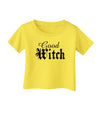 Good Witch - Halloween Text Infant T-Shirt-Infant T-Shirt-TooLoud-Yellow-06-Months-Davson Sales