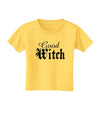 Good Witch - Halloween Text Toddler T-Shirt-Toddler T-Shirt-TooLoud-Yellow-2T-Davson Sales