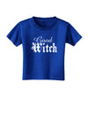 Good Witch - Halloween Text Toddler T-Shirt Dark-Toddler T-Shirt-TooLoud-Red-06-Months-Davson Sales