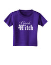 Good Witch - Halloween Text Toddler T-Shirt Dark-Toddler T-Shirt-TooLoud-Purple-06-Months-Davson Sales