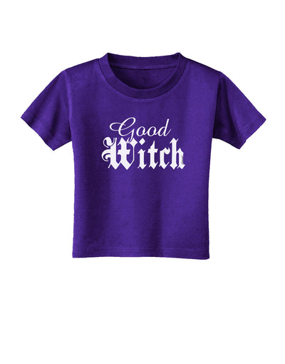 Good Witch - Halloween Text Toddler T-Shirt Dark-Toddler T-Shirt-TooLoud-Purple-06-Months-Davson Sales