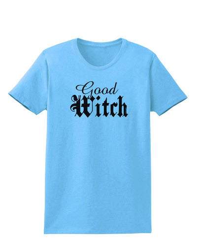 Good Witch - Halloween Text Womens T-Shirt-Womens T-Shirt-TooLoud-Aquatic-Blue-X-Small-Davson Sales