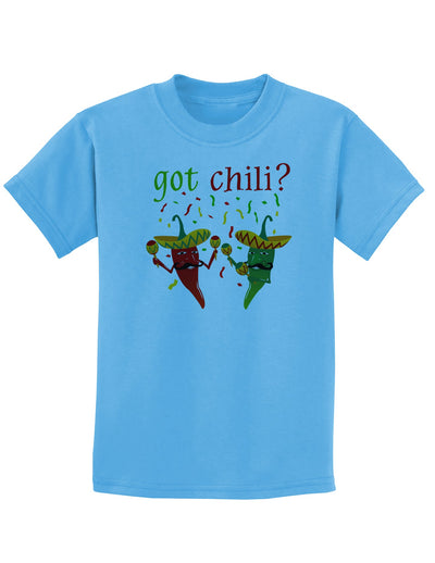 Got Chili Childrens T-Shirt-Childrens T-Shirt-TooLoud-Aquatic-Blue-X-Small-Davson Sales