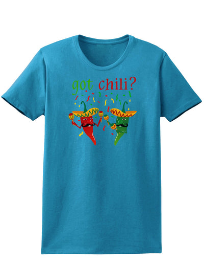 Got Chili Womens Dark T-Shirt-TooLoud-Turquoise-X-Small-Davson Sales