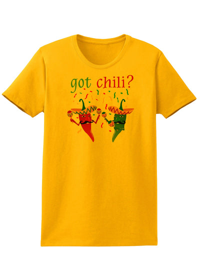 Got Chili Womens T-Shirt-Womens T-Shirt-TooLoud-Gold-X-Small-Davson Sales