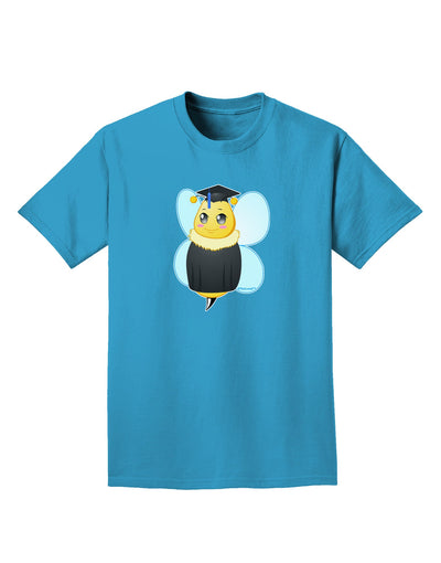 Graduation Bee Adult Dark T-Shirt-Mens T-Shirt-TooLoud-Turquoise-Small-Davson Sales