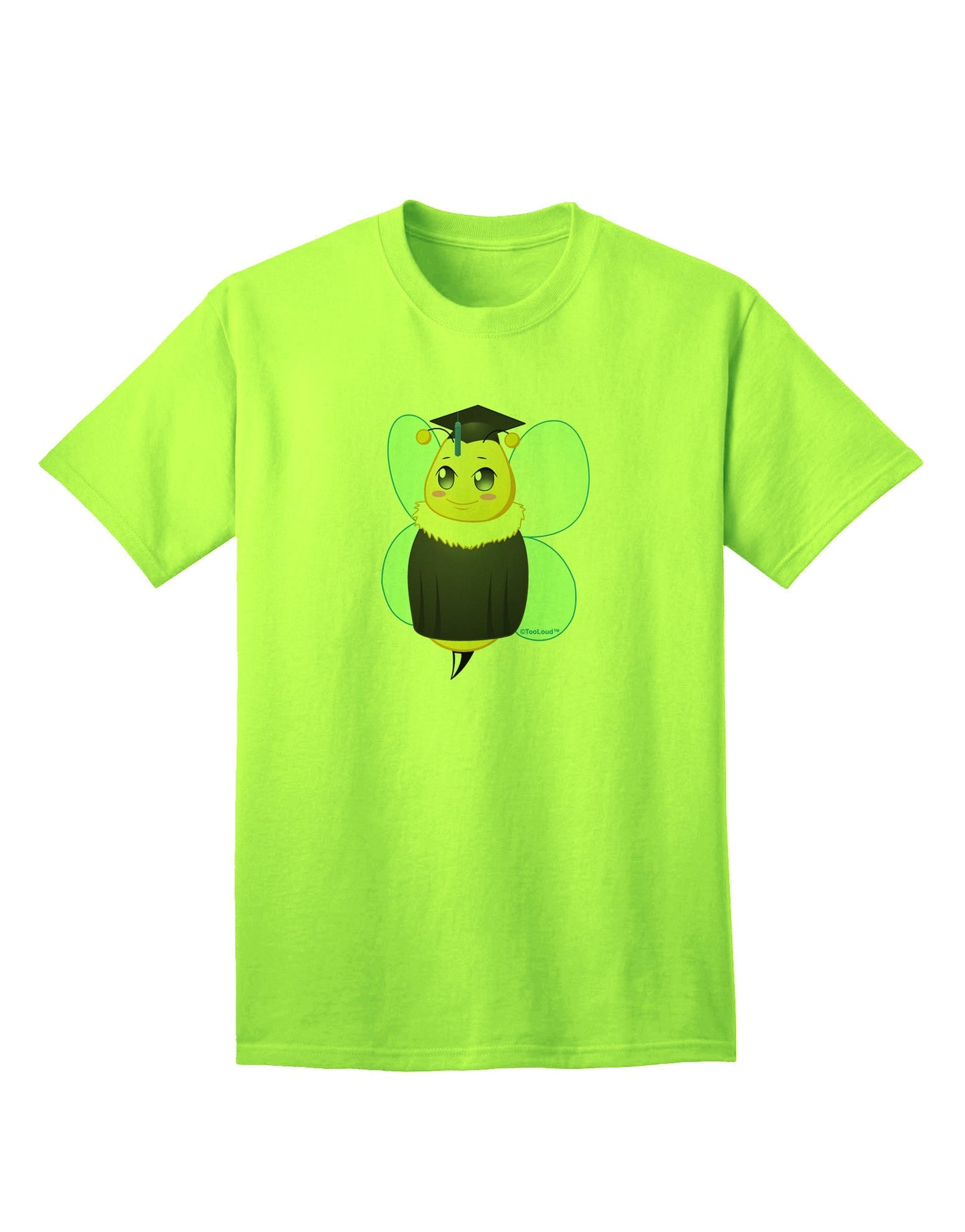 Graduation Bee Adult T-Shirt: Celebrate Achievement in Style-Mens T-shirts-TooLoud-Neon-Green-Small-Davson Sales