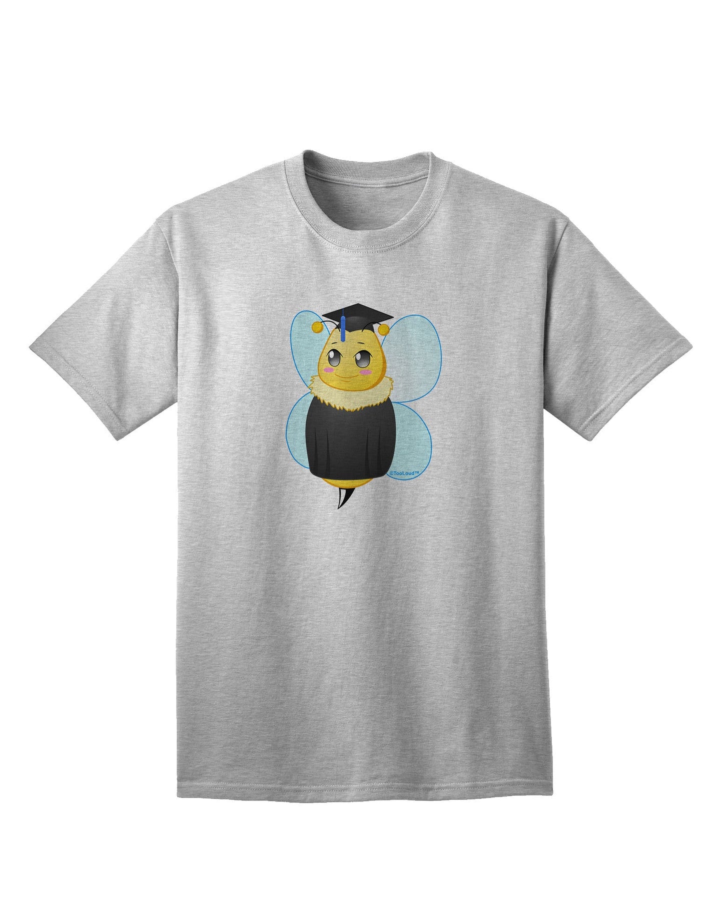 Graduation Bee Adult T-Shirt: Celebrate Achievement in Style-Mens T-shirts-TooLoud-AshGray-Small-Davson Sales