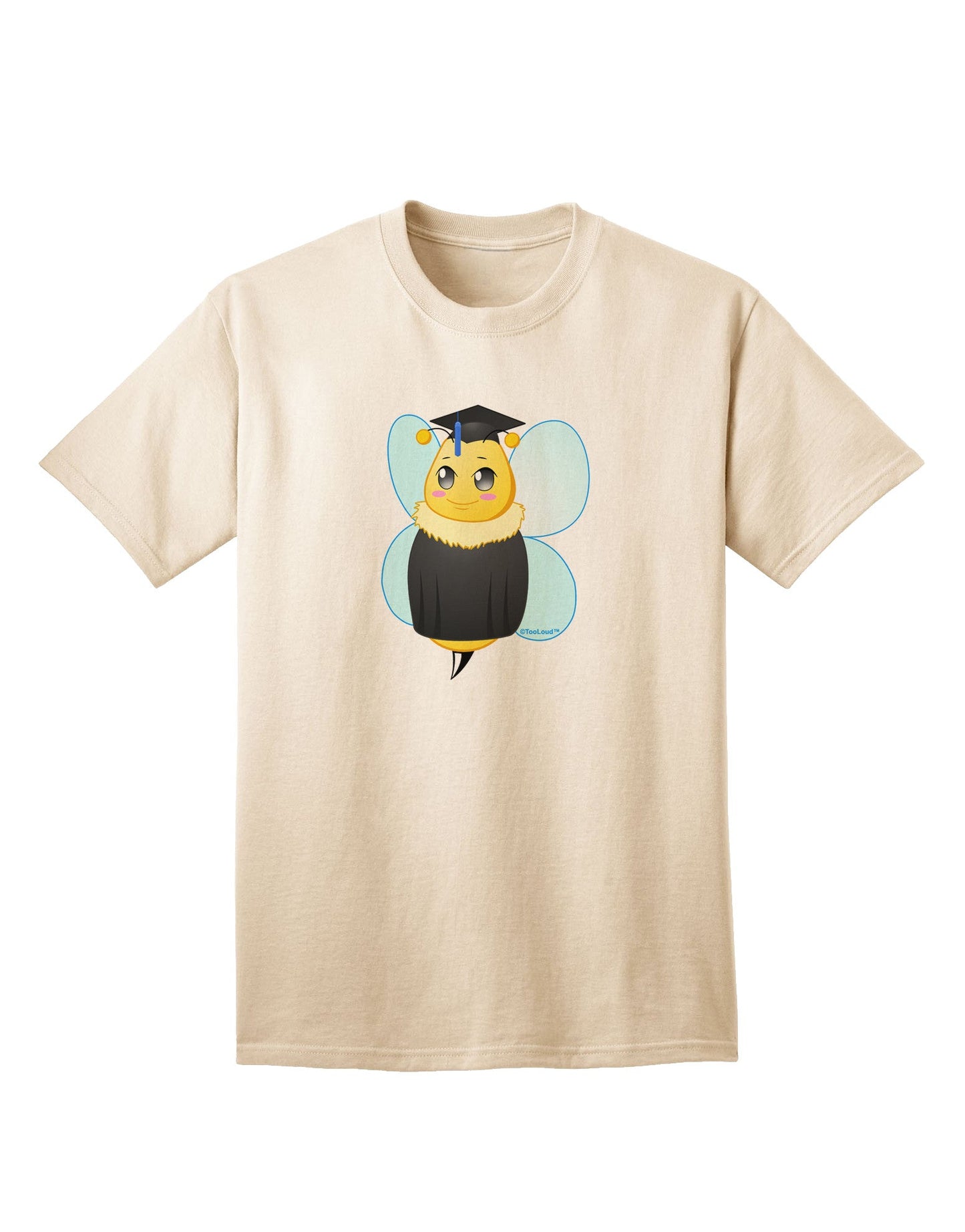 Graduation Bee Adult T-Shirt: Celebrate Achievement in Style-Mens T-shirts-TooLoud-Natural-Small-Davson Sales