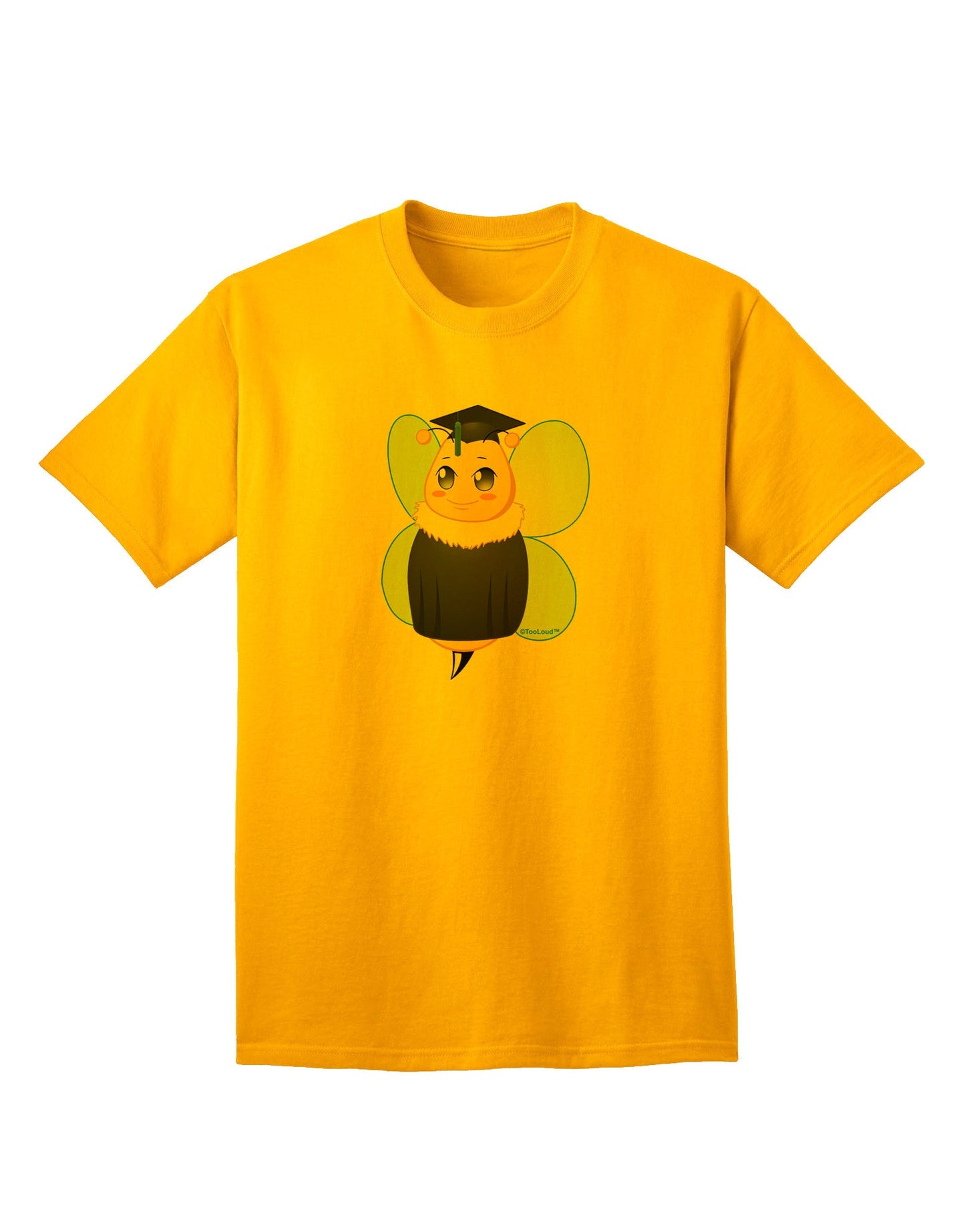 Graduation Bee Adult T-Shirt: Celebrate Achievement in Style-Mens T-shirts-TooLoud-Gold-Small-Davson Sales