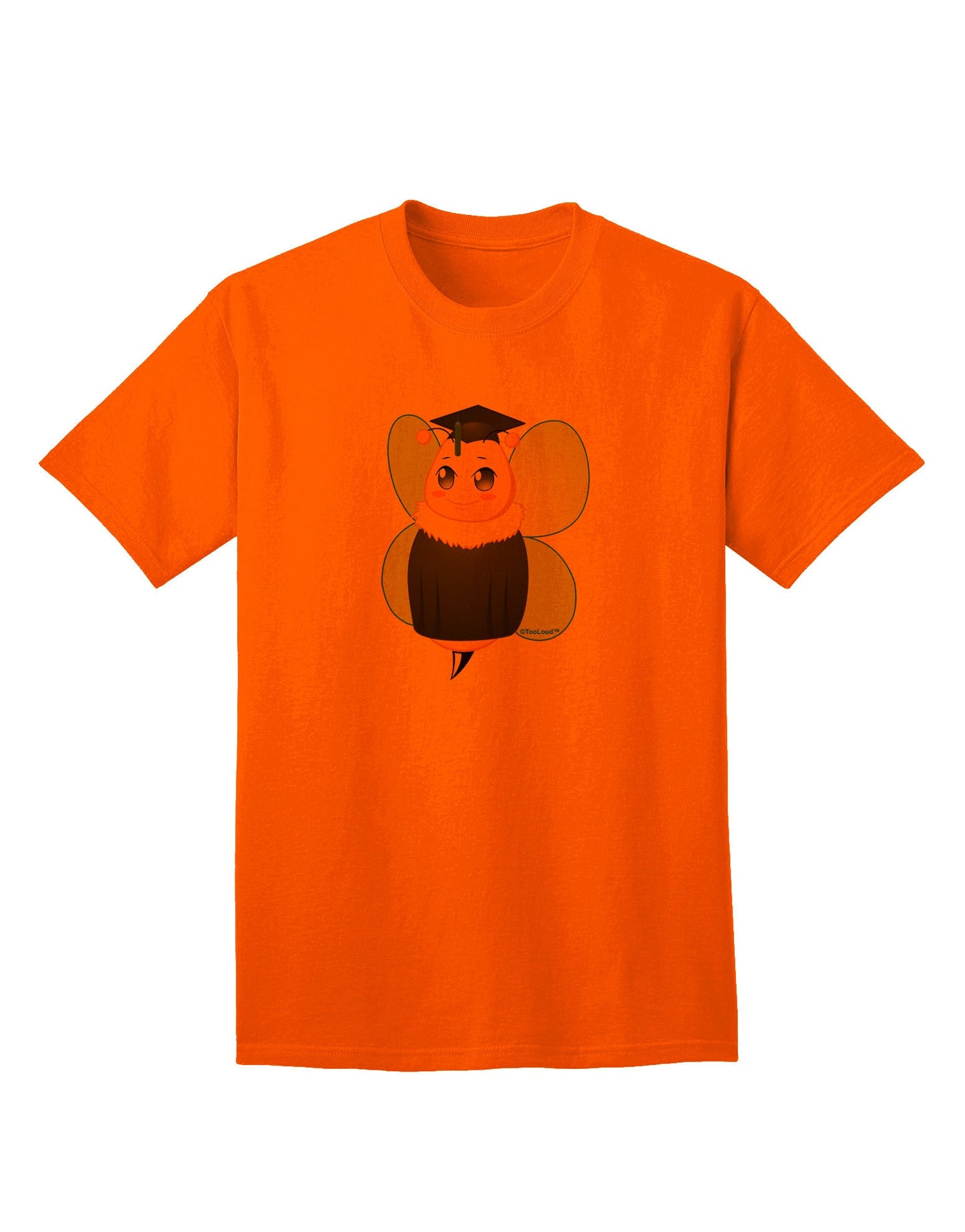 Graduation Bee Adult T-Shirt: Celebrate Achievement in Style-Mens T-shirts-TooLoud-Orange-Small-Davson Sales