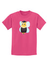 Graduation Bee Childrens Dark T-Shirt-Childrens T-Shirt-TooLoud-Sangria-X-Small-Davson Sales