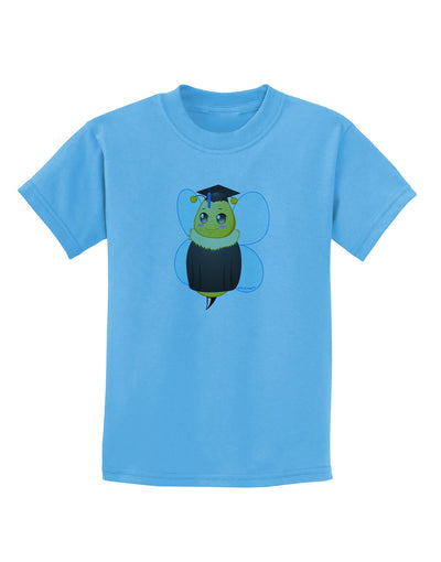 Graduation Bee Childrens T-Shirt-Childrens T-Shirt-TooLoud-Aquatic-Blue-X-Small-Davson Sales